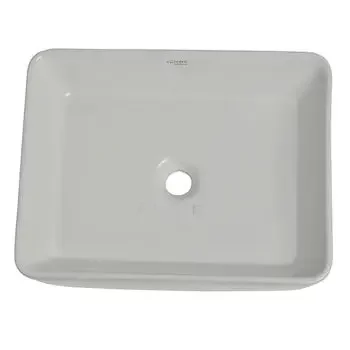 GLOCERA NOVA WASH BASIN RECTANGLE GLOSSY GLOCERA | Model: GG/AB/62017 OR GS/WB/5056