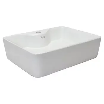 GLOCERA OAKLAND WASH BASIN ROUND WHITE GLOSSY VESSEL / TABLE TOP / COUNTER TOP GLOCERA | Model: GG/AB/62005/SW