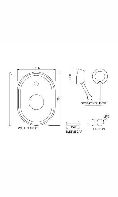 Single Lever Concealed Diverter | Model : QQP-BLM-7065PM