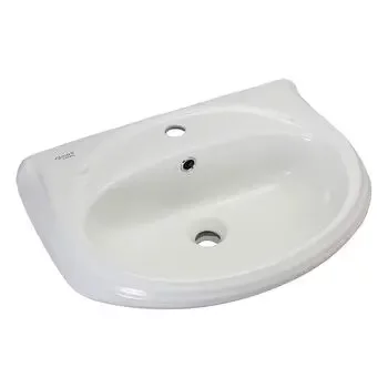 GLOCERA CHAMP- BASIN 2 PC FULL PEDESTAL ROUND GLOSSY WALL HUNG BASIN / WALL MOUNT BASIN GLOCERA | Model: GG/WB/52005