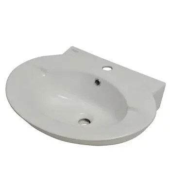 GLOCERA CLEO- BASIN 2 PC FULL PEDESTAL ROUND GLOSSY WALL HUNG BASIN / WALL MOUNT BASIN GLOCERA | Model: GG/WB/52003