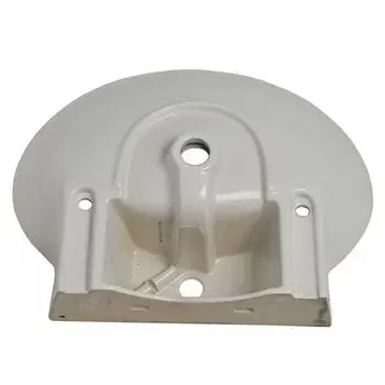 GLOCERA CLEO- BASIN 2 PC FULL PEDESTAL ROUND GLOSSY WALL HUNG BASIN / WALL MOUNT BASIN GLOCERA | Model: GG/WB/52003