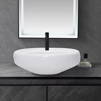 CERA CORNET WALL HUNG WASH BASIN EXPOSED WHITE GLOSSY WALL HUNG BASIN / WALL MOUNT BASIN CERA | Model: S2040103