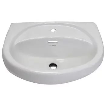 CERA CORNET WALL HUNG WASH BASIN EXPOSED WHITE GLOSSY WALL HUNG BASIN / WALL MOUNT BASIN CERA | Model: S2040103