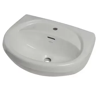 CERA CORNET WALL HUNG WASH BASIN EXPOSED WHITE GLOSSY WALL HUNG BASIN / WALL MOUNT BASIN CERA | Model: S2040103