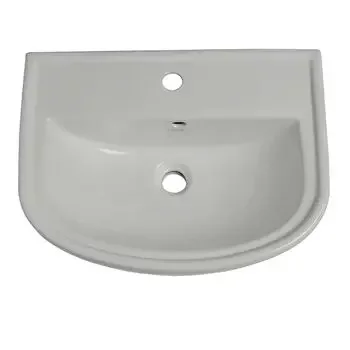 CERA CANAH WALL HUNG WASH BASIN EXPOSED WHITE GLOSSY WALL HUNG BASIN /WALL MOUNT BASIN CERA | Model: S2040141