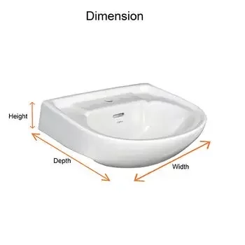 CERA S2040158 WASH BASIN WALL HUNG BASIN / WALL MOUNT BASIN CERA | Model: S2040158