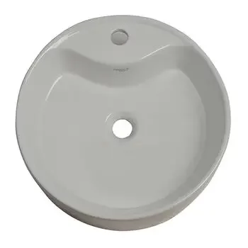 GLOCERA BENITO WASH BASIN ROUND GLOSSY VESSEL / TABLE TOP / COUNTER TOP GLOCERA | Model: GG/AB/62003