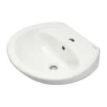 GLOCERA LISA- BASIN 2 PC FULL PEDESTAL ROUND GLOSSY WALL HUNG BASIN / WALL MOUNT BASIN GLOCERA |Model: GG/WB/52002/SW