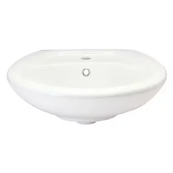 GLOCERA LISA- BASIN 2 PC FULL PEDESTAL ROUND GLOSSY WALL HUNG BASIN / WALL MOUNT BASIN GLOCERA |Model: GG/WB/52002/SW