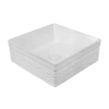 GLOCERA RIBANA SQUARE BASIN 380X380X130MM GLOCERA | Model: GS/DB/16033