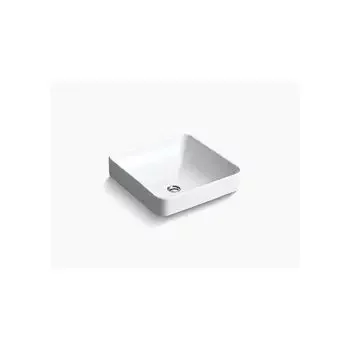 KOHLER FOREFRONT SQUARE VESSEL WHITE GLOSSY KOHLER | Model: 2661IN-0