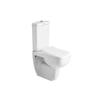 CERA CAMPBELL SLIM SOFT CLOSE TOILET SEAT COVER EXPOSED WHITE GLOSSY CERA | Model: B1520167