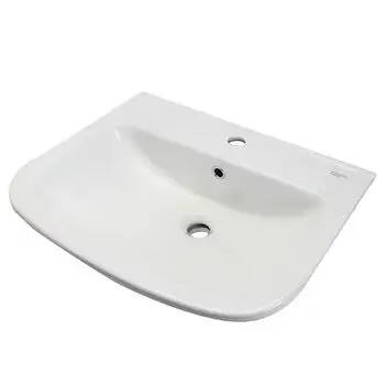 GLOCERA DUNE- BASIN 2 PC FULL PEDESTAL ROUND WHITE, IVORY GLOSSY WALL HUNG BASIN / WALL MOUNT BASIN GLOCERA | Model: GG/WB/52006