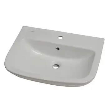 GLOCERA DUNE- BASIN 2 PC FULL PEDESTAL ROUND WHITE, IVORY GLOSSY WALL HUNG BASIN / WALL MOUNT BASIN GLOCERA | Model: GG/WB/52006