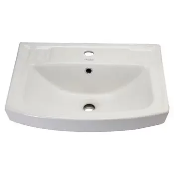 GLOCERA COMPARE - BASIN 2 PC FULL PEDESTAL ROUND WHITE, IVORY GLOSSY WALL HUNG BASIN / WALL MOUNT BASIN GLOCERA | Model: GG/WB/52012