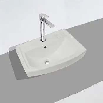 GLOCERA COMPARE - BASIN 2 PC FULL PEDESTAL ROUND WHITE, IVORY GLOSSY WALL HUNG BASIN / WALL MOUNT BASIN GLOCERA | Model: GG/WB/52012