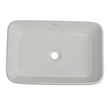 HIC WB OVER COUNTER IMMACULA - SW RECTANGULAR STAR WHITE GLOSSY VESSEL / TABLE TOP / COUNTER TOP