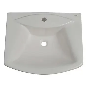 CERA CANTON WALL HUNG WASH BASIN EXPOSED WHITE GLOSSY WALL HUNG BASIN / WALL MOUNT BASIN CERA | Model: S2040122