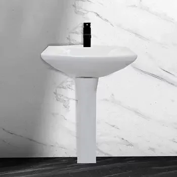 CERA CANTON WALL HUNG WASH BASIN EXPOSED WHITE GLOSSY WALL HUNG BASIN / WALL MOUNT BASIN CERA | Model: S2040122