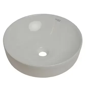 GLOCERA COSY WASH BASIN ROUND WHITE MATTE VESSEL / TABLE TOP / COUNTER TOP GLOCERA Model: GG/AB/62002