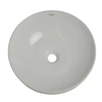 GLOCERA COSY WASH BASIN ROUND WHITE MATTE VESSEL / TABLE TOP / COUNTER TOP GLOCERA Model: GG/AB/62002