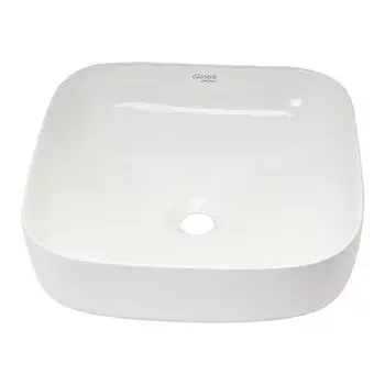 GLOCERA NEON WASH BASIN ROUND WHITE GLOSSY VESSEL / TABLE TOP / COUNTER TOP GLOCERA | Model: GG/AB/62008