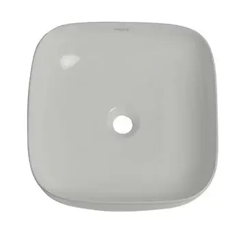 GLOCERA NEON WASH BASIN ROUND WHITE GLOSSY VESSEL / TABLE TOP / COUNTER TOP GLOCERA | Model: GG/AB/62008