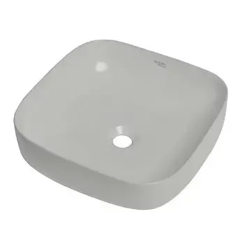 GLOCERA NEON WASH BASIN ROUND WHITE GLOSSY VESSEL / TABLE TOP / COUNTER TOP GLOCERA | Model: GG/AB/62008