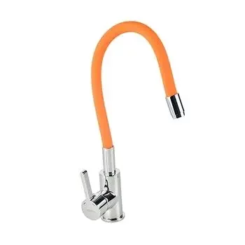 HINDWARE SINGLE LEVER SINK MIXER WITH FLEXIBLE SPOUT (ORANGE) HINDWARE | Model: F920005CP