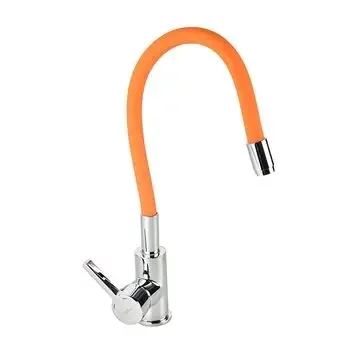 HINDWARE SINGLE LEVER SINK MIXER WITH FLEXIBLE SPOUT (ORANGE) HINDWARE | Model: F920005CP