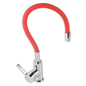 HINDWARE SINGLE LEVER SINK MIXER WITH FLEXIBLE SPOUT (RED) HINDWARE | Model: F920004CP