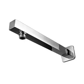 VAALVE SQUARE SHOWER ARM WITH FLANGE 12 SHOWER ARM SILVER CHROME VAALVE | Model: 341907