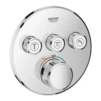 GROHE GROHTHERM SMARTCONTROL THERMOSTAT ROUND, 3 CONTROL 29121000 GROHE | Model: 29121000