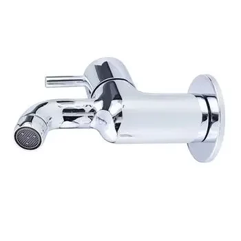 JAQUAR BIB COCK WITH WALL FLANGE FLR-CHR-5047N JAQUAR FAUCET | Model: FLR-CHR-5047N