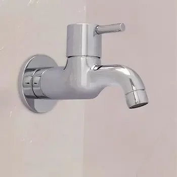 JAQUAR BIB COCK WITH WALL FLANGE FLR-CHR-5047N JAQUAR FAUCET | Model: FLR-CHR-5047N