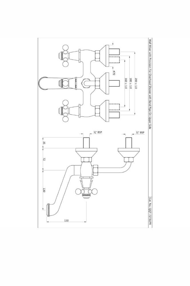 Wall Mixer | Model : QQT-CHR-7273UPR