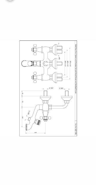 Wall Mixer 3-in-1 System | Model : QQT-CHR-7281