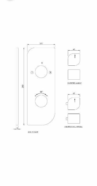 Aquamax Exposed Part Kit Of Thermostatic Shower Mixer | Model : ALI-GDS-85681