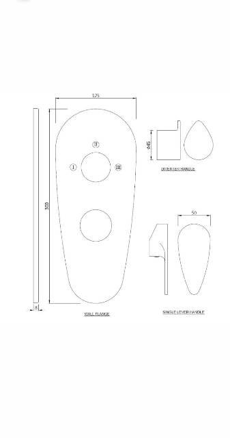 Aquamax Exposed Part Kit Of Single Lever Shower Mixer | Model : VGP-CHR-81783K