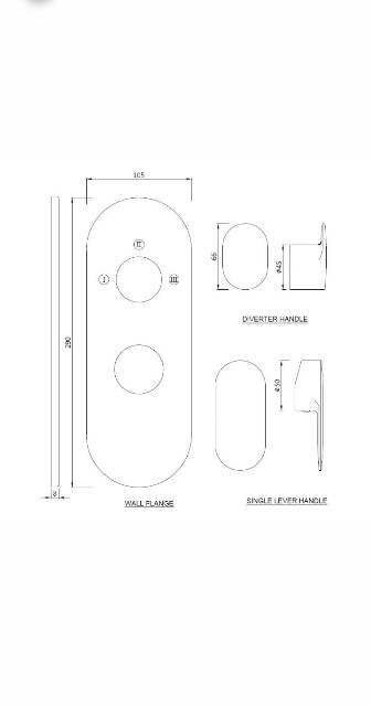 Aquamax Exposed Part Kit Of Single Lever Shower Mixer | Model : OPP-CHR-15783KPM