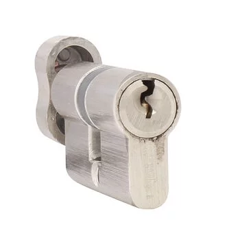 QUBA LEVER HANDLE Q 451 -ON ROSE 60 MM KEY & KNOB (SS/CP) QUBA Model: Q-451-ORLK-SS/CP