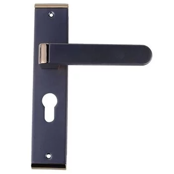 QUBA LEVER HANDLE Q 455 -8 INCH 60 MM KEY & KNOB (RGPVD/BM) QUBA Model: Q-455-08LK-RGPVD/BM