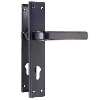 QUBA LEVER HANDLE Q 428 -10 INCH 60 MM KEY & KNOB (RGPVD/BM) QUBA | Model: Q-428-10LK-RGPVD/BM