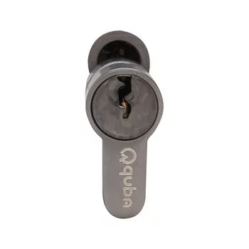 QUBA LEVER HANDLE Q 428 -8 INCH 60 MM KEY & KNOB (RGPVD/BM) QUBA | Model: Q-428-8LK-RGPVD/BM