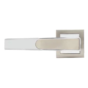 QUBA LEVER HANDLE Q 457 -ON ROSE 60 MM KEY & KNOB (SS/CP) QUBA | Model: Q-457-ORLK-SS/CP