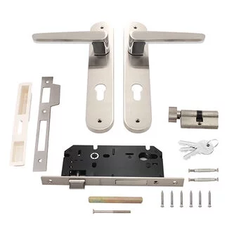 QUBA LEVER HANDLE Q 452 -10 INCH 60 MM KEY & KNOB (SS/CP) QUBA | Model: Q-452-10LK-SS/CP