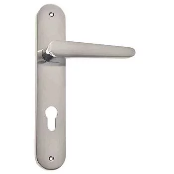 QUBA LEVER HANDLE Q 452 -10 INCH 60 MM KEY & KNOB (SS/CP) QUBA | Model: Q-452-10LK-SS/CP