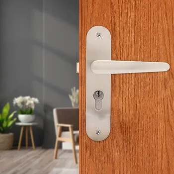 QUBA LEVER HANDLE Q 452 -8 INCH 60 MM KEY & KNOB (SS/CP) QUBA | Model: Q-452-08LK-SS/CP