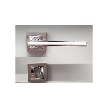 QUBA ELEGANT COMBO WITH ROSE Q-437-ORLK-SS/CP LEVER HANDLES QUBA | Model: Q-437-ORLK-SS/CP